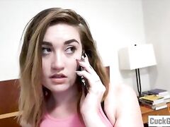 Kat Monroe humiliates her cuckold husband