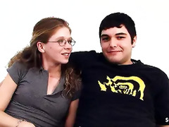 Loser Cuckold Bf Watches His Ginger Nerd Girlfriend Have Sexy With BBC