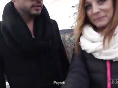 HUNT4K. Bewitching redhead with awesome breasts is happy to