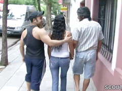 Stranger Fuck His Girlfriend and Make him Cuckold for Cash